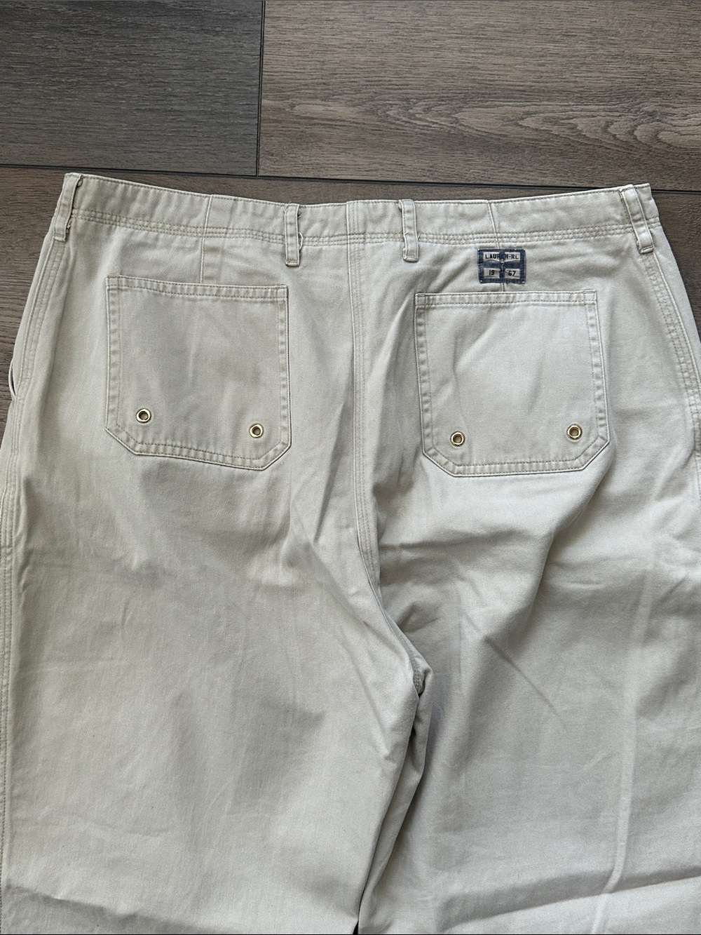 Lauren Ralph Lauren Women’s Light Tan Straight-Leg Chinos - Picture 3 of 5